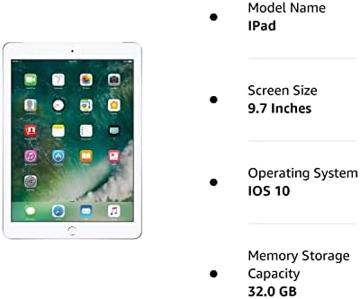 2017 Apple iPad (9,7 hüvelykes, Wi-Fi + Cellular, 32GB)- Ezüst (Felújított
