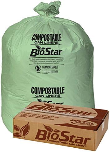 Pitt Műanyag BioStar Compostable Hüvelyek, 1 mm-es, 33 az x 39, Zöld, Doboz 100