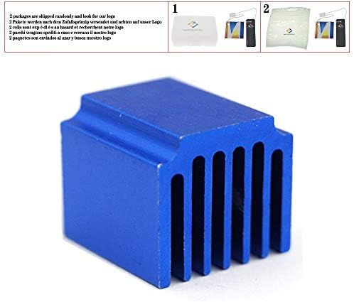 10db 3D-s Nyomtató Alkatrészek Kék Alumínium Léptető Vezető Hűtőborda a TMC2100 LV8729 TMC2208 TMC2130