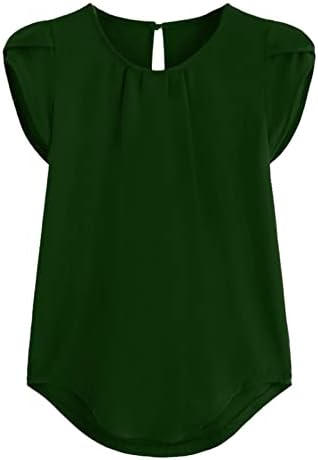 DGQPLPD Női Rövid Ujjú 2023 Blúzok Virágos Mintás T-Shirt-Sleeve Ívelt Póló Tunika Maximum Leopárd Nyakkendő Festék