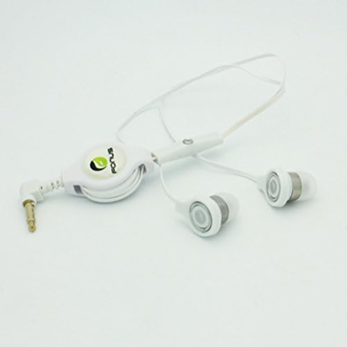 FEHÉR-Fül Behúzható Sztereó Headset Vezetékes Kettős Fülhallgató Fülhallgató Mikrofonnal a Krikett Samsung Galaxy S4 SCH-R970C,