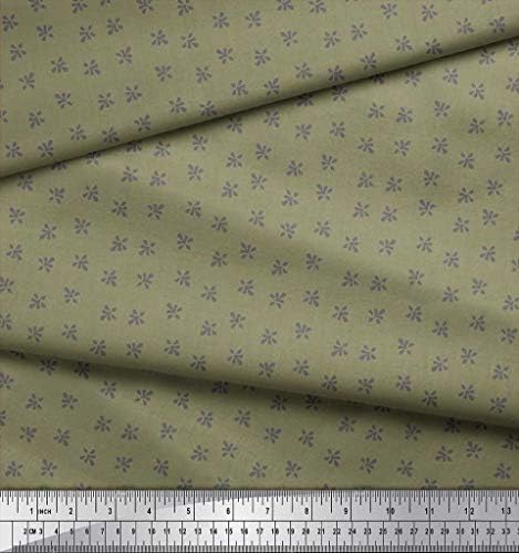 Soimoi Pamut Jersey Anyagból Levelek Shirting Nyomtatott Kézműves Szövet által Az Udvaron 58 cm Széles