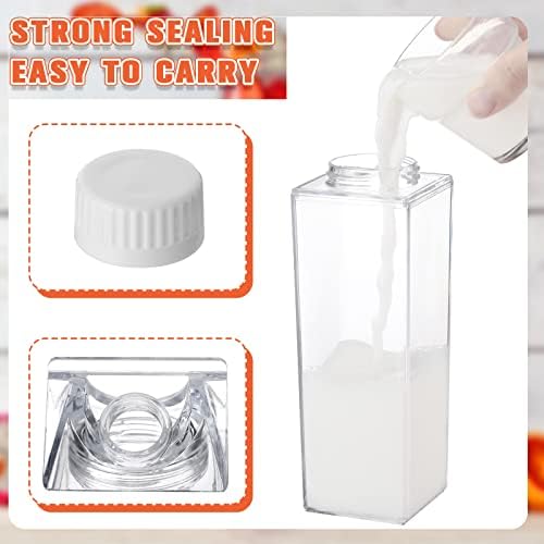 Tiszta tejesdoboz Üveg Víz 1000 ml/ 34 Oz Hordozható Tej Konténer Újrafelhasználható, Aranyos, Műanyag Tejes Üveg Gyümölcslevet,