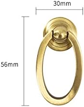 2DB Gyűrűt Húz Kezeli Bronz Csepp Gyűrűt Húz Fiók Hossz 56mm Kínai Retro Egyetlen Lyuk Gyűrű Gomb a Kabinet、Fiókban、Komód、Szekrényben