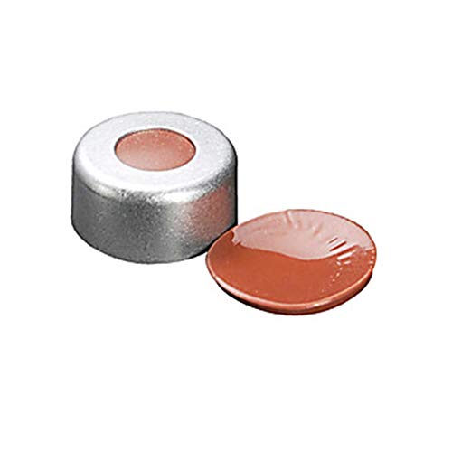 Mikroliter 11-0021RT AlumiTin Hullám-Top Seal, FEP/Butil-Septa, Piros, 11 mm-es Sapka Méret (Csomag 100)
