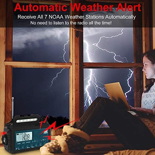 PPLEE Digitális Dual Alarm Clock Hálószoba + 5-Ahogy Működő Automatikus Riasztás Időjárás Rádió AM/FM/SW/NOAA Rádió
