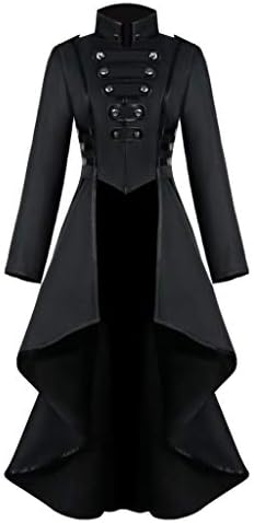 RMXEi Kabátok Női Nők Gótikus Steampunk Gomb, Csipke Fűző Halloween Jelmez Kabát Frakk Kabát