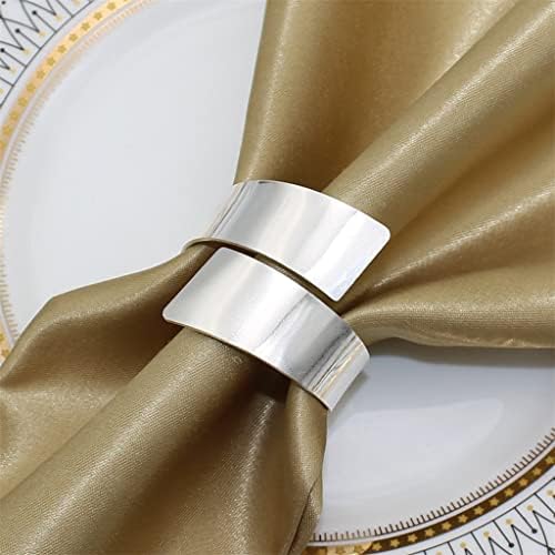 ZJHYXYH Szalvéta Gyűrű Készlet Kerek Szalvéta tartó Gyűrűk Ünnep a Karácsony Esküvői Asztal Dekorációk