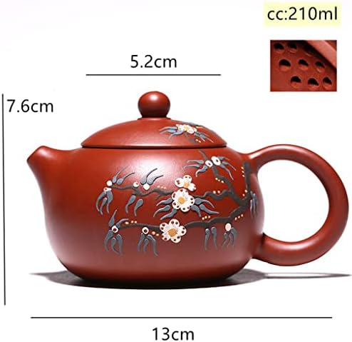 UXZDX Yixing teáskannában Lila Agyag Xi Shi Teáskannák Érc Szépség Vízforraló 188 Labdát Lyuk Szűrő Kézzel készített Tea