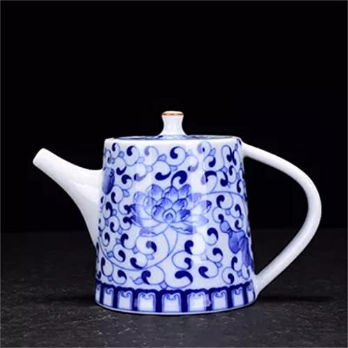 VASTAG, Kézzel festett kerámia teáskanna kék-fehér kung fu tea-készlet, kézzel készített tea szertartás kiegészítők edény