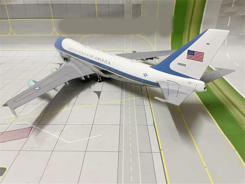 Fedélzeti USA légierő Egy Boeing B747-200 VC-25A 82-8000 Csiszolt Kiadás 1/200 FRÖCCSÖNTÖTT Repülőgép Előre elkészített Modell
