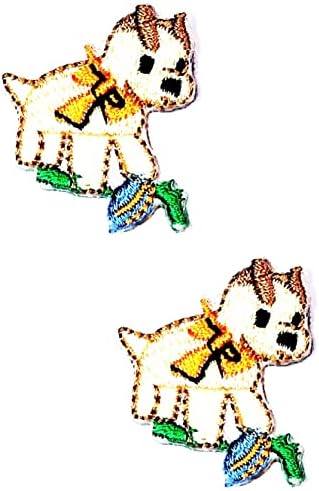 Kleenplus 2db. Mini Puppy Javítás Mesterségek, Művészetek Varrás Javítás Aranyos Kutya Rajzfilm Hímzett Vasalót Varrni A