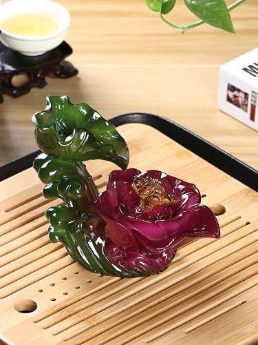 PAYNAN 12.8 cm Kreatív színváltó Tea Pet Lotus Arany Varangy Kung Fu Tea Set Díszek