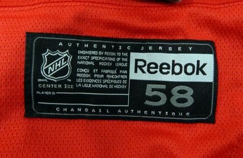 A New York Rangers Játék Használt Piros Gyakorlat Jersey Reebok NHL 58 DP29928 - Játék Használt NHL-Mezek