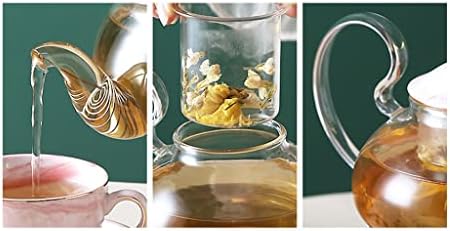 DIÓ Skandináv Stílus Főtt Gyümölcs Tea Tea Csésze Virág Teáskanna Meghatározott Délutáni Tea Tea Set Üveg Gyertya Fűtés (Szín